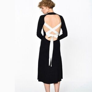 Endless Rose Lace Up Back Sweater Dress